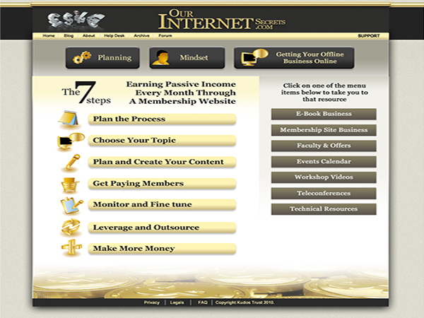 Our Internet Secrets Website